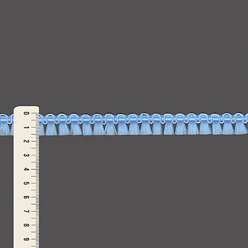 FRANJA PINGENTE MILANÊ 1,6cm AZUL CELESTE 10m