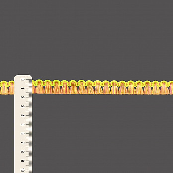 FRANJA PINGENTINHO 1,6cm AMARELO NEON/PINK NEON 10m