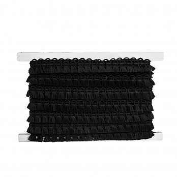 FRANJA PINGENTINHO 1,6cm PRETO 10m