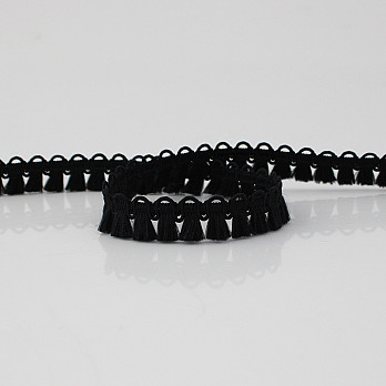 FRANJA PINGENTINHO 1,6cm PRETO 10m