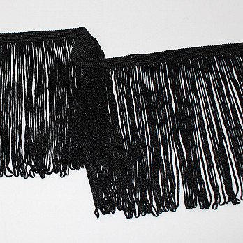 FRANJA VISCOSE 19,5cm PRETO 10m