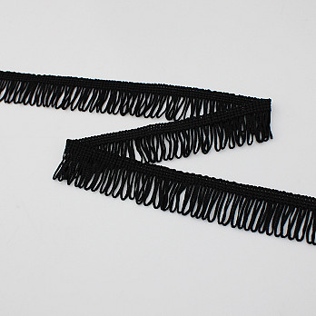 FRANJA VISCOSE 2,8cm PRETO 10m