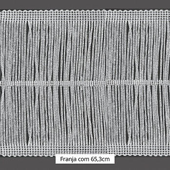 FRANJA VISCOSE ENTREMEIO 65,3cm SEM BENEFICIAMENTO 10m