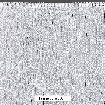 FRANJA VISCOSE TESSA 30cm BRANCO 10m