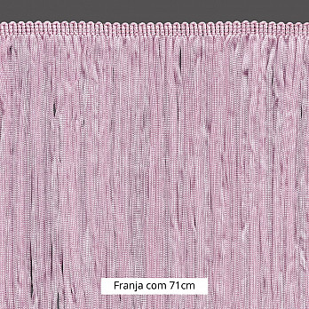 FRANJA VISCOSE TESSA 71cm ROSA 10m