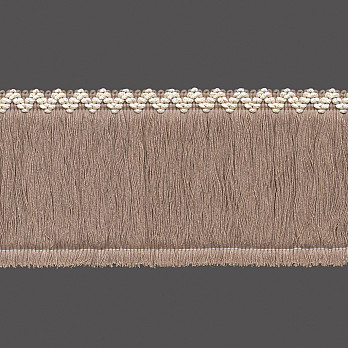FRANJA ZIG ZAG CHEIA 10cm CAMURÇA CLARO/CHAMPAGNE 10m