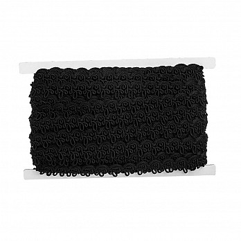 PASSAMANARIA AMELIA 1,5cm PRETO 20m
