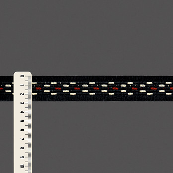 PASSAMANARIA DESFIADA 2,8cm PRETO/CEVADA/LARANJA ARAGON 20m
