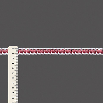 PASSAMANARIA EMÍLIA 1,3cm BRANCO/ROSA ENVELHECIDO 20m