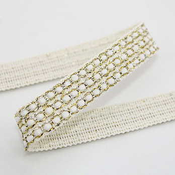 PASSAMANARIA MIÇANGA TRIPLA 1,4cm SEM BENEFICIAMENTO/PRATA/OURO/CHAMPAGNE 20m