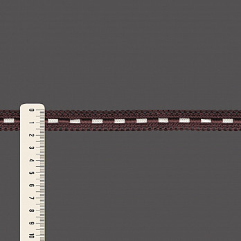 PASSAMANARIA PONTILHADA 1,7cm MARROM/CHAMPAGNE 20m