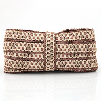 ELÁSTICO ZIG ZAG TEXTURIZADO 4,9cm PALHA 25m - FB do Brasil ELÁSTICO ZIG ZAG TEXTURIZADO 4,9cm PALHA 25m - FB do Brasil