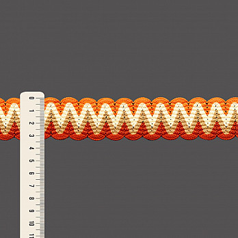 PASSAMANARIA SIANINHA 3,4cm TELHA/BEGE/PÊSSEGO/SALMÃO 20m