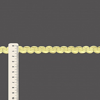 PASSAMANARIA SIANINHA ZIG ZAG 1,5cm AMARELO CLARO 1m