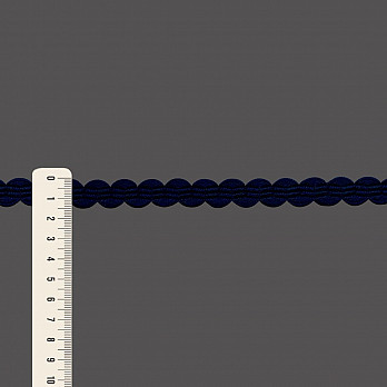 PASSAMANARIA SIANINHA ZIG ZAG 1,5cm AZUL NAVAL 50m