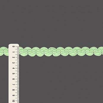 PASSAMANARIA SIANINHA ZIG ZAG 1,5cm VERDE PASTEL 50m