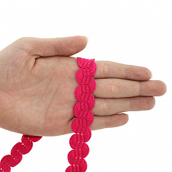 PASSAMANARIA SIANINHA ZIG ZAG 1,5cm PINK 50m