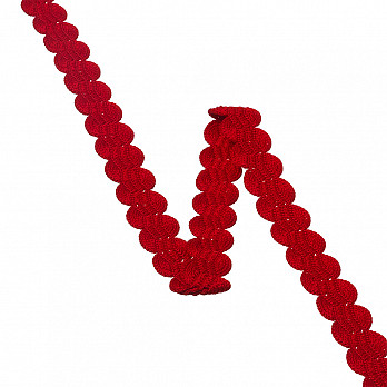 PASSAMANARIA SIANINHA ZIG ZAG 1,5cm VERMELHO 10m