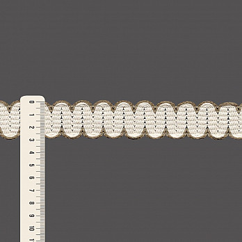 PASSAMANARIA SIANINHA ZIG ZAG 3cm AREIA ESCURO/CRU 20m