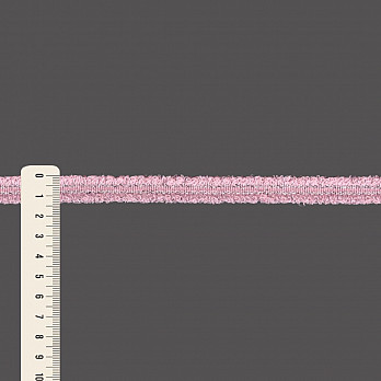 PASSAMANARIA TWEED 1,4cm ROSA CLARO/PRATA 50m