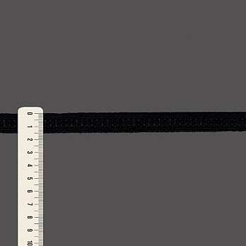 PONTO PALITO 1,5cm PRETO 50m