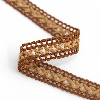 PONTO PALITO BOLINHA X 1,9cm MARROM MÉDIO/BEGE 50m