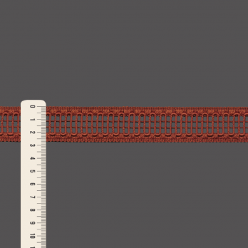 PONTO PALITO QUADRICULADO 2,7cm CONHAQUE 50m