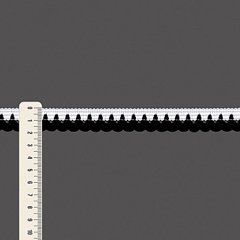 RENDA BICO 1,9cm SEM BENEFICIAMENTO/PRETO 30m