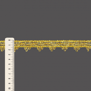 RENDA BICO 2,5cm OURO 10m