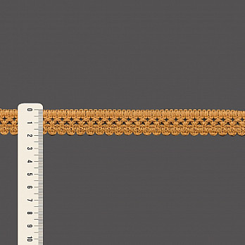 RENDA BICO ONDULADO 2cm CARAMELO 50m