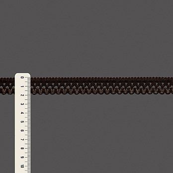 RENDA BICO ONDULADO 2cm MARROM/CASTOR 50m