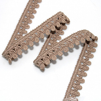 RENDA BICO ZIG ZAG 1,5cm CAMURÇA CLARO 30m