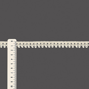 RENDA BICO ZIG ZAG 1,5cm CHAMPAGNE 30m
