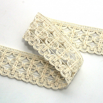 RENDA BIGODE 3,3cm CRU 10m