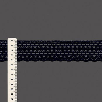 RENDA BOLINHA 4,3cm AZUL ESCURO 30m