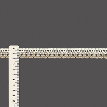 RENDA BOLINHA BICO 1,9cm CHAMPAGNE/AREIA 30m