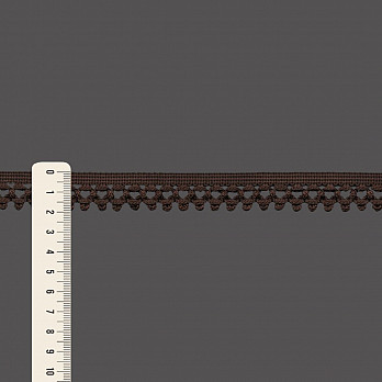 RENDA BOLINHA BICO POPPY 1,9cm MARROM 30m