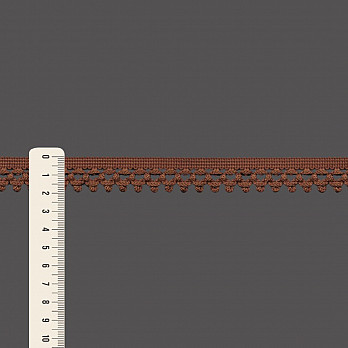 RENDA BOLINHA BICO POPPY 1,9cm MARROM 30m