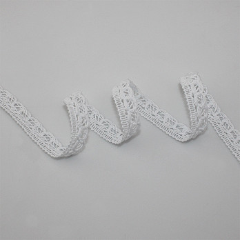 RENDA BOLINHA ESTREITA 1,2cm BRANCO 10m