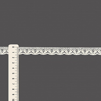 RENDA BOLINHA MÉDIA 1,4cm CHAMPAGNE 50m