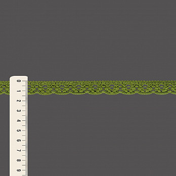 RENDA BOLINHA MÉDIA 1,4cm VERDE MUSGO 50m