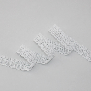 RENDA CORAÇÃO ZIG ZAG CUORE 2,4cm BRANCO 30m