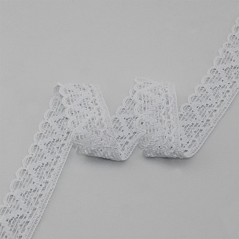 RENDA CORAÇÃO ZIG ZAG CUORE 3,6cm BRANCO 30m
