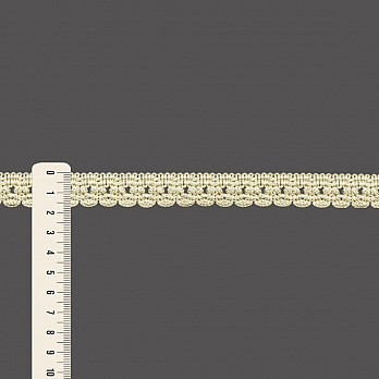 RENDA CROCHÊ BICO 1,7cm AREIA CEVADA 50m