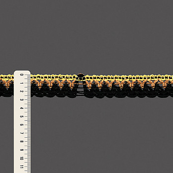 RENDA CROCHÊ FLOR 2,7cm AMARELO BEBÊ/BEGE/PRETO 30m