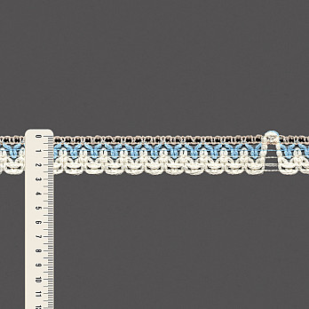 RENDA CROCHÊ FLOR 2,7cm PÉROLA ROSADO/AZUL CLARO/CHAMPAGNE 30m