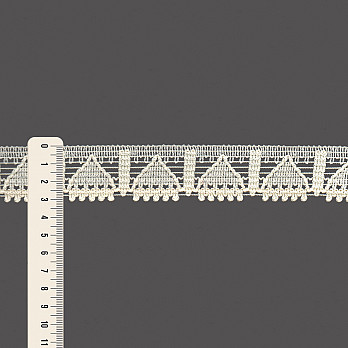 RENDA GEOMÉTRICA BICO ESTHER 3,1cm CHAMPAGNE 30m