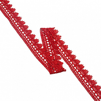 RENDA PARÁ BOLA 2,8cm VERMELHO 10m