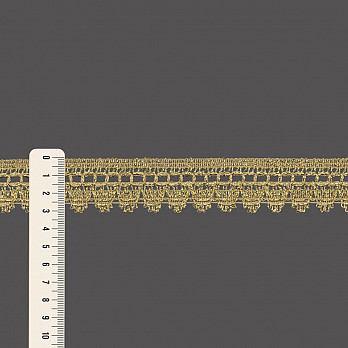 RENDA PARÁ BOLA 3,1cm BEGE/OURO 30m