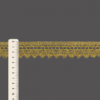 RENDA PARÁ BOLA 3,2cm OURO 30m